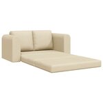 vidaXL Canapé-Lit Crème 148 x 71 x 83 cm tissu