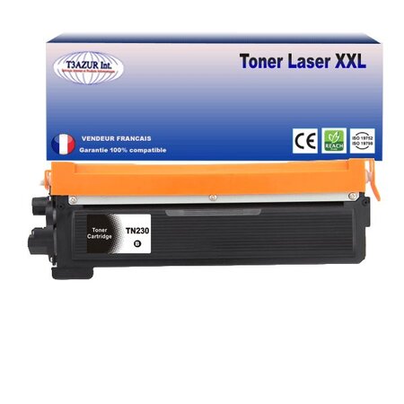 Toner Brother compatible avec Brother DCP-9010, DCP-9010CN, TN-230 Noir - T3AZUR