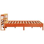 vidaXL Cadre de lit sans matelas cire marron 140x190cm bois pin massif
