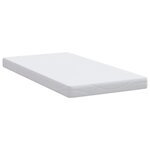 vidaXL Matelas Blanc 100 x 200 cm Mousse à mémoire de gel