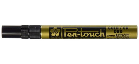 Marqueur Permanent Pen-Touch Pte Moyenne Or SAKURA