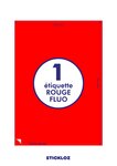 50 planches a4 -  1 étiquette 210 mm x 297 mm autocollantes fluo rouge par planche pour tous types imprimantes - jet d'encre/laser/photocopieuse