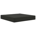 vidaXL Coussin de canapé d'extérieur Polyester Noir 60 x 60 cm
