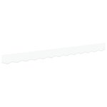 vidaXL Valence de auvent pour cadre de 2 5 m  blanc  2.3x0.2 m