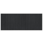 vidaXL Tapis rectangulaire gris 80x200 cm bambou