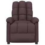 vidaXL Fauteuil de massage Noir Tissu