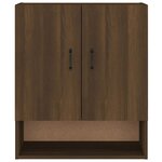 vidaXL Armoire murale Chêne marron 60x31x70 cm Bois d'ingénierie