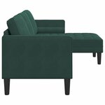 vidaXL Ensemble de Canapés Vert foncé 173 x 131 x 67 cm Velours