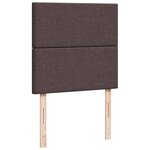 vidaXL Sommier à lattes de lit avec matelas Marron foncé 90x190 cm