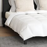 vidaXL Couette avec oreiller 3 Pièces Blanc 200 x 200 cm Bas