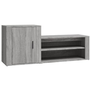 vidaXL Armoire à chaussures Sonoma gris 130x35x54 cm Bois d'ingénierie