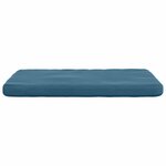 vidaXL Coussins de siège 4 Pièces Bleu 40 x 40 x 3 cm Velours