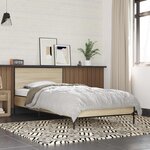 vidaXL Cadre de lit avec tête de lit Chêne Sonoma 80 x 200 cm