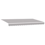 vidaXL Auvent Rétractable Gris clair 400x200 cm tissu