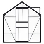 vidaXL Serre avec cadre de base Anthracite Aluminium 8 17 m²