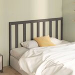 vidaXL Tête de lit Gris 166x4x100 cm Bois massif de pin