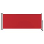 vidaXL Auvent latéral rétractable de patio 100x300 cm Rouge