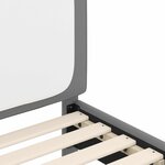 vidaXL Cadre de lit pour tout-petit avec tête de lit Gris clair PU