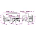 vidaXL Ensemble de canapés d'extérieur 6 pc Blanc et anthracite