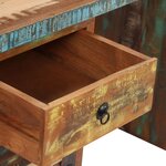 vidaXL Bureau sur pieds Bois de récupération massif 140 x 50 x 77 cm