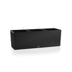 LECHUZA Jardinière TRIO Stone 30 ALL-IN-ONE Noir graphite