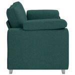 vidaXL Canapé Vert foncé 180 x 77 x 82 cm tissu