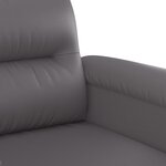 vidaXL Ensemble de canapés 2 Pièces avec coussins gris similicuir