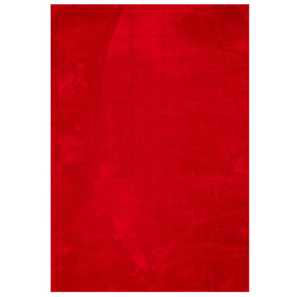 vidaXL Tapis HUARTE à poils courts doux et lavable rouge 120x170 cm