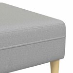 vidaXL Canapé 3 Pièces Gris nuage 250 x 188 x 76 cm tissu