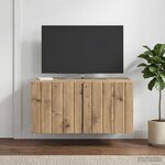 vidaXL Meuble TV mural 59 5 x 41 x 30 cm Chêne artisanal