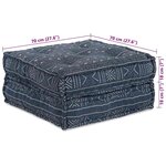 vidaXL Coussin Bleu 70 x 70 x 36 cm Polyester