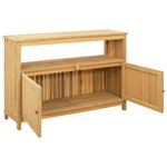 vidaXL Table console de jardin Acacia clair 110 x 35 x 75 cm