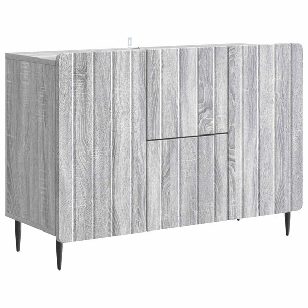 vidaXL Buffet Sonoma gris 89 x 34 5 x 62 cm Bois d'ingénierie