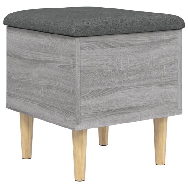 vidaXL Banc de rangement sonoma gris 42x42x46 cm bois d'ingénierie