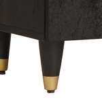 vidaXL Cabinet de salle de bain avec stockage Noir 38 x 33 x 58 cm