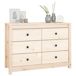 vidaXL Armoire latérale 100x40x72 cm Bois de pin massif