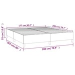 vidaXL Sommier à ressorts de lit Vert 180x200 cm Tissu