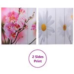 vidaXL Cloison de séparation pliable 160 x 170 cm Fleur
