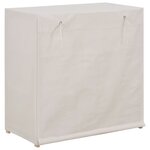 vidaXL Armoire à chaussures avec housse Blanc 79x40x80 cm  Tissu