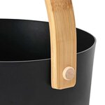 vidaXL Ensemble d'accessoires de sauna 2 Pièces Noir