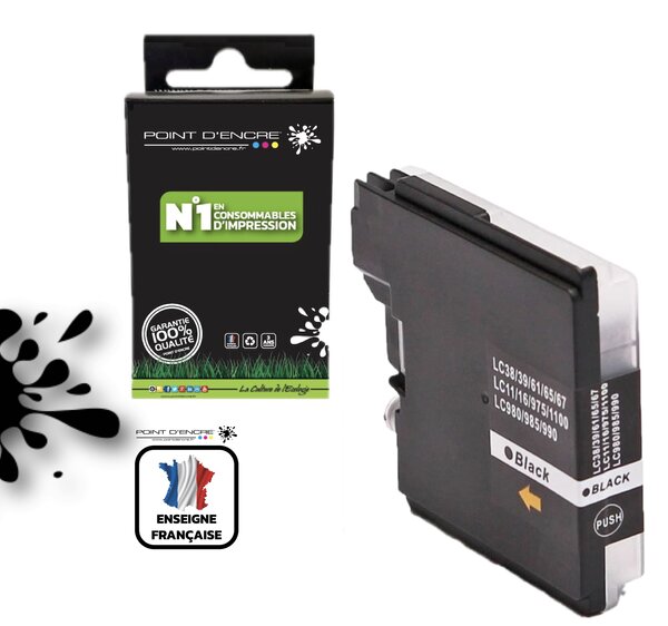 LC980XL / LC985XL / LC1100XL- NOIR - Grande capacité