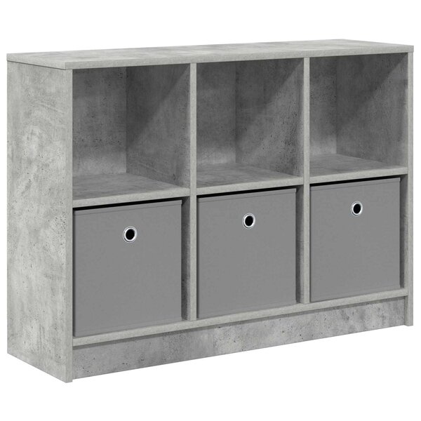 vidaXL Buffet Gris béton 88 5 x 27 5 x 63 5 cm