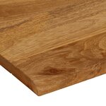 vidaXL Dessus de table à bord vivant 80x80x3 8 cm bois massif manguier