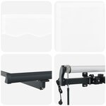 store rétractable automatique vidaXL blanc 600x350 cm