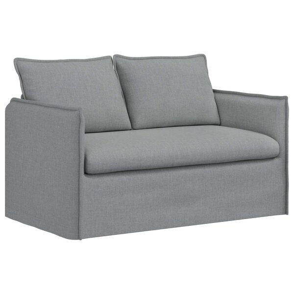 vidaXL Canapé Gris clair 136 x 82 x 85 cm tissu