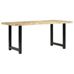 vidaXL Table de salle à manger 180x90x76 cm Bois de manguier massif