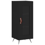 vidaXL Buffet Noir 34 5x34x90 cm Bois d'ingénierie