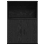 vidaXL Bibliothèque chêne noir 60x24x85 cm bois d'ingénierie