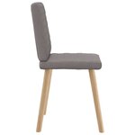 vidaXL Chaises à manger lot de 6 taupe tissu