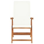 vidaXL Ensemble à manger de jardin 7 Pièces coussins Bois de teck massif